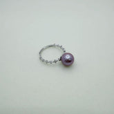 Blossoms Pearl Ring Freshwater Pearl Edison Pearl Ring Adjustable size (9-10mm)-AFER001